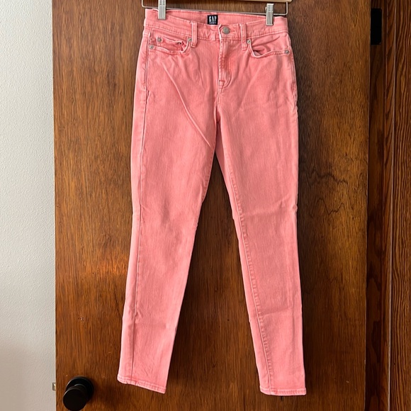 GAP 25R True Skinny Pink/Peach Jeans - Cupid Pink - Picture 1 of 5